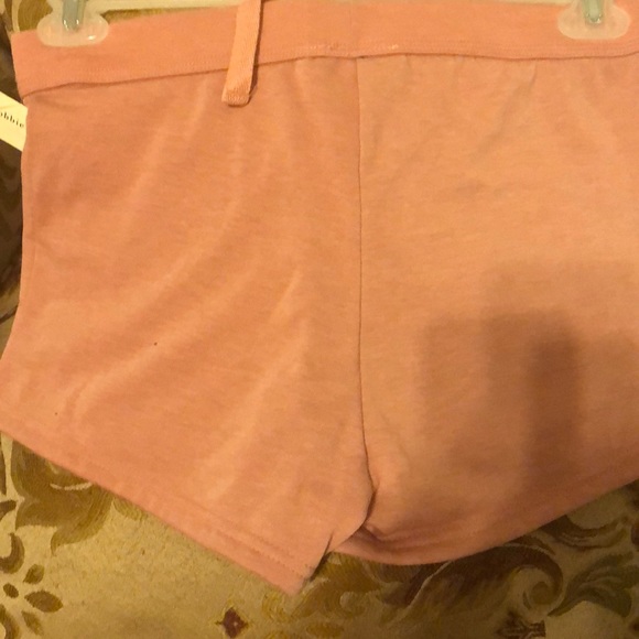 Pink colored with silver glitter The Queen shorts - Picture 2 of 3